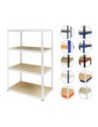 Regał metalowy regał magazynowy szpitalny HELIOS biały 180x150x35 4x275kg