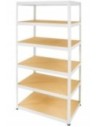 Regał metalowy regał magazynowy szpitalny HELIOS biały 196x100x45 7x175kg