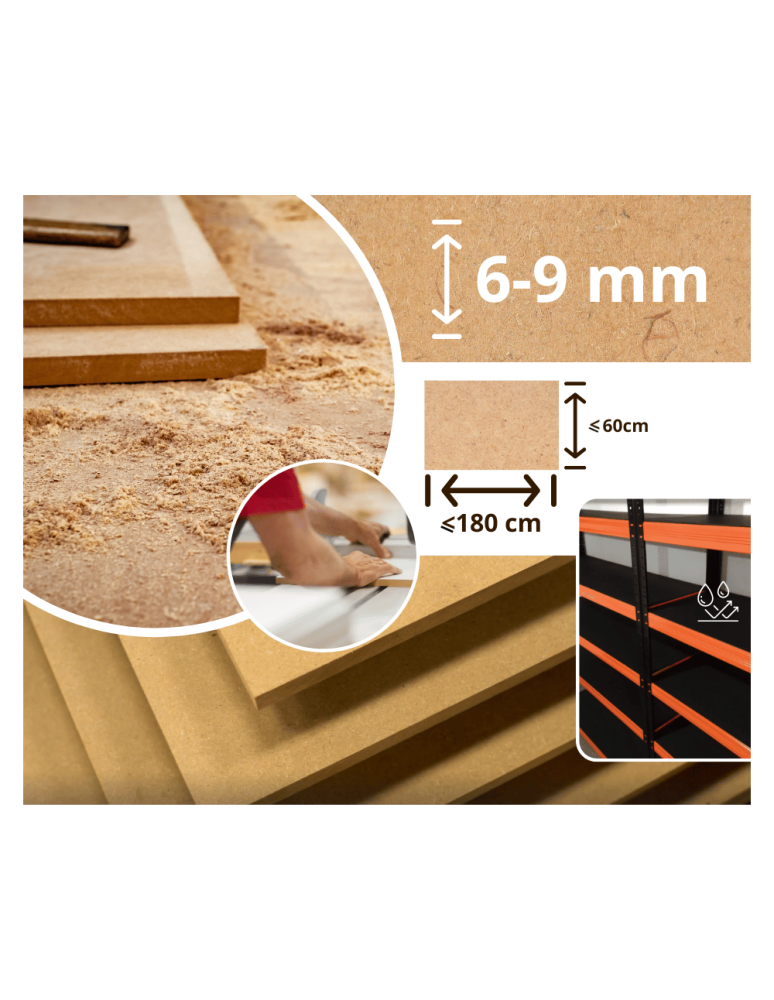 Regały z metalu kolorowe - Regał metalowy HELIOS 196x180x60cm 6Px275kg .:. - product b2b.wamar.biz 12