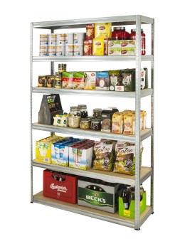 Regał metalowy ocynkowany HELIOS 213x150x40cm 6Px175kg .:. - product 2