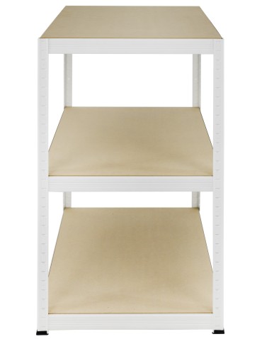 Regał metalowy biały HELIOS 90x30x30cm  3Px175kg - product 2