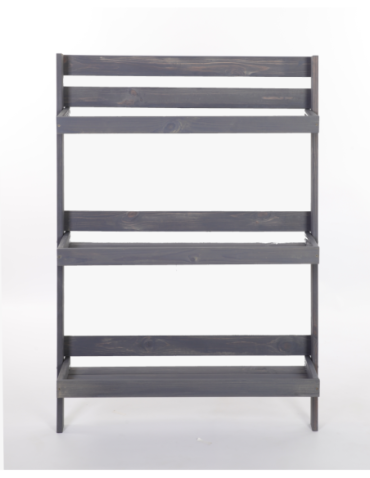 Wielopoziomowe kwietniki - Drewniany kwietnik opierany o ścianę stojak regał na rośliny 115x77cm EKO - product 34