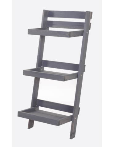 Wielopoziomowe kwietniki - Drewniany kwietnik opierany o ścianę stojak regał na rośliny 115x57cm EKO - produkt 33