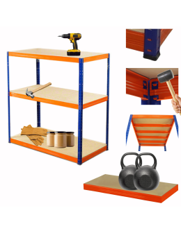 Regał metalowy HELIOS 90x150x40cm 3Px275kg