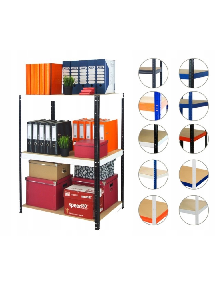Magazynowe regały metalowe - Regał metalowy HELIOS HBW 90x100x35 3x175kg - produkt b2b.wamar.biz 1