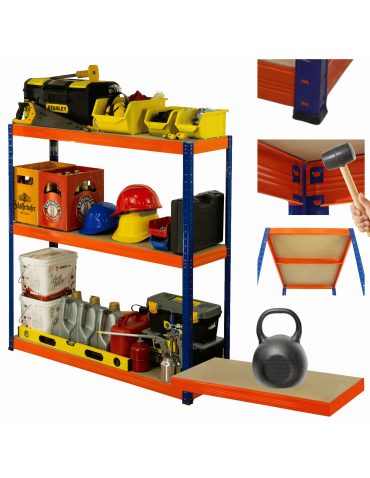 Regał metalowy HELIOS 106x90x50cm 3Px175kg