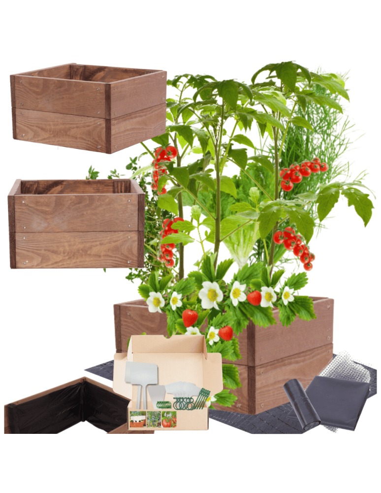 Uprawowe skrzynie ogrodowe- Warzywniaki- skrzynia do uprawy - Skrzynia na warzywa skrzynie na warzywniak inspekt donica grządka 18x33x30 - product b2b.wamar.biz 1