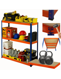 Regał metalowy HELIOS 106x110x50cm 3Px275kg