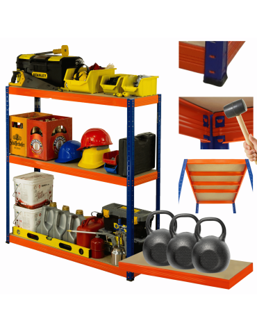 Regał metalowy HELIOS 106x120x30cm 3Px350kg