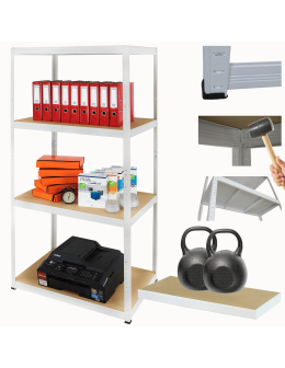 Regał metalowy HELIOS 180x100x30cm 4Px275kg