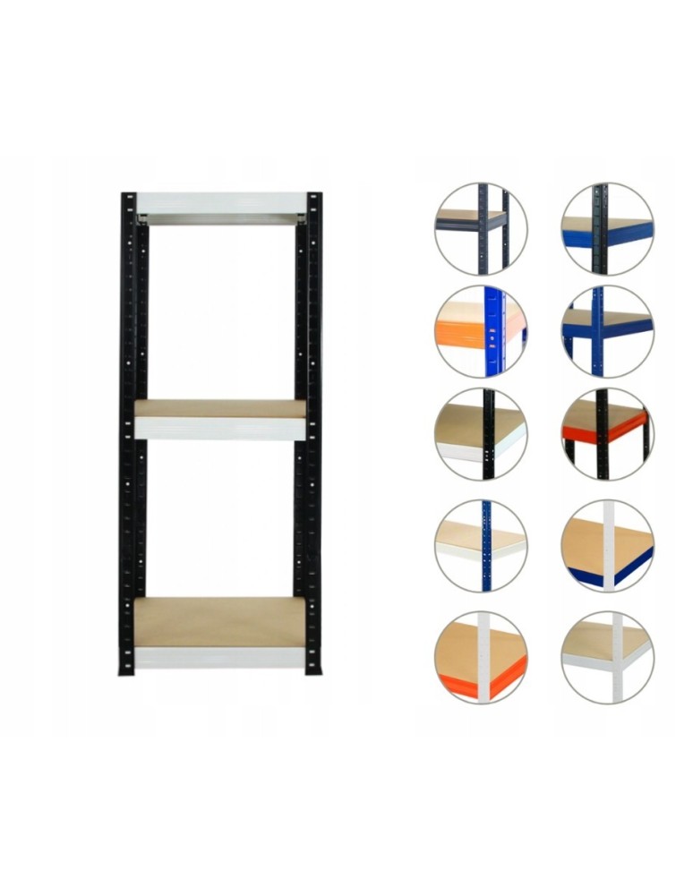 Magazynowe regały metalowe - Regał metalowy HELIOS HBW 90x050x50 3 półki - product b2b.wamar.biz 1