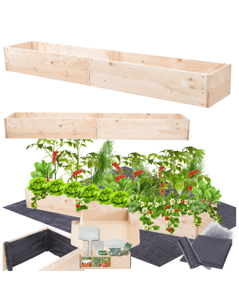 Uprawowe skrzynie ogrodowe- Warzywniaki- skrzynia do uprawy - Skrzynia na warzywa skrzynie na warzywniak inspekt donica grządka 18x163x30 - product b2b.wamar.biz 1
