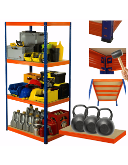 Regał metalowy HELIOS 180x120x40cm 4Px350kg