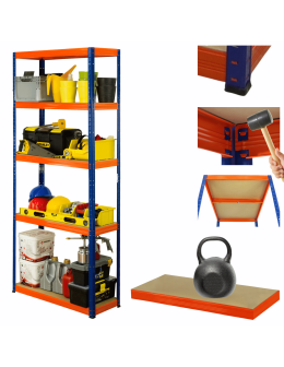 Regał metalowy HELIOS 180x120x60cm 5Px175kg .:.