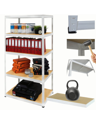 Regał metalowy HELIOS 180x120x40cm 5Px175kg .:.