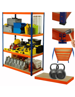 Regał metalowy HELIOS 180x150x45cm 4Px275kg