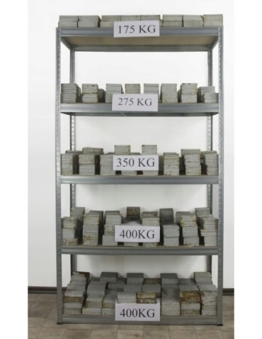Magazynowe regały metalowe - Regał metalowy HELIOS HNW 90x120x35 3x175kg - product 31
