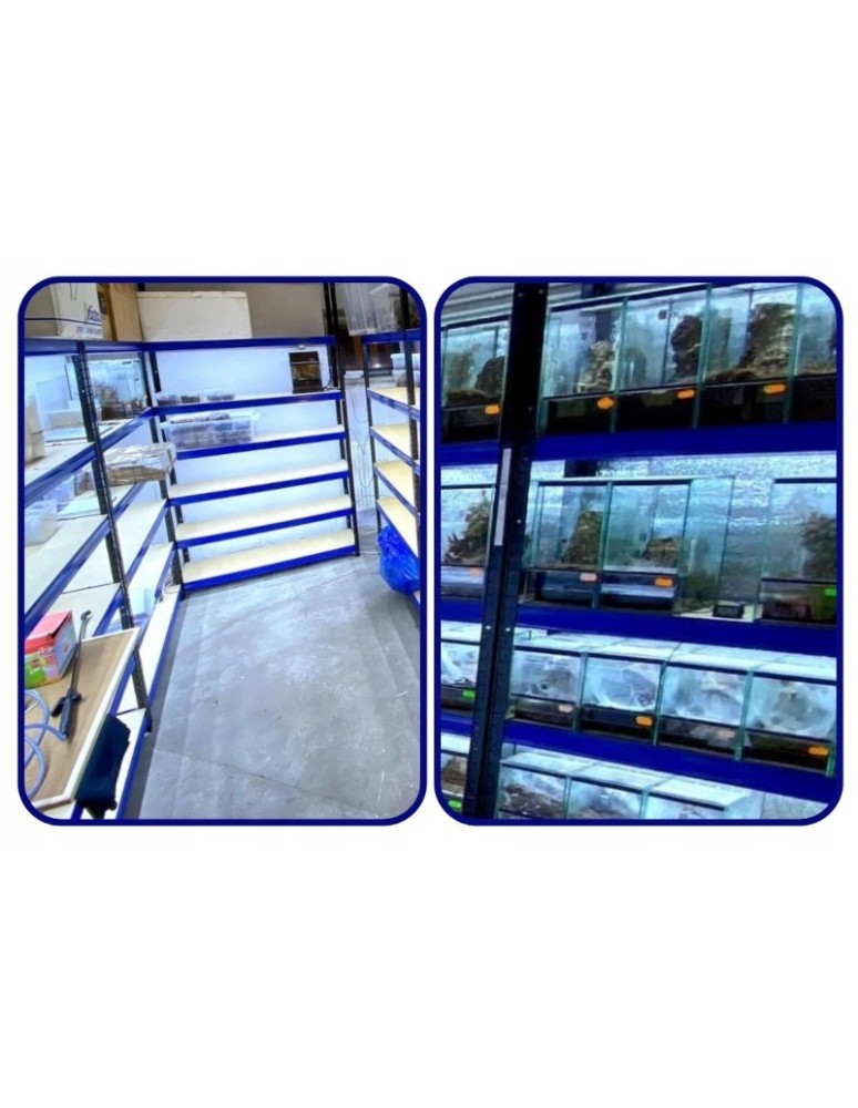 Magazynowe regały metalowe - Regał metalowy HELIOS HNW 90x120x35 3x175kg - product b2b.wamar.biz 34