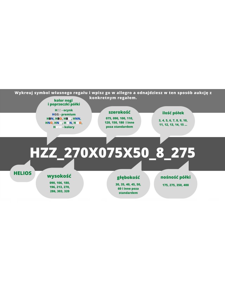 Magazynowe regały metalowe - Regał metalowy HELIOS HNW 90x120x35 3x175kg - product b2b.wamar.biz 35