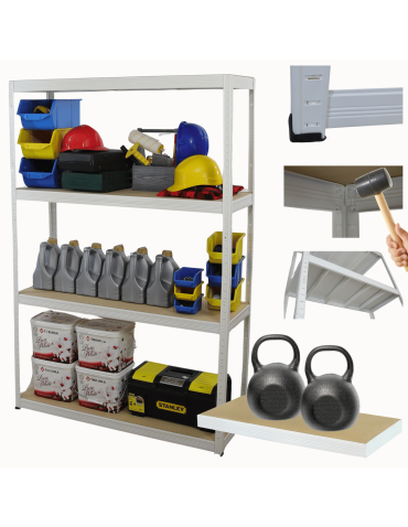 Regał metalowy HELIOS 180x150x40cm 4Px275kg