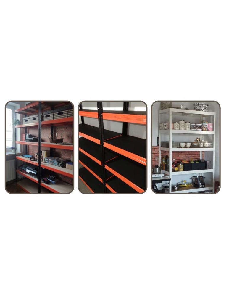 Magazynowe regały metalowe - Regał metalowy HELIOS HNW 90x120x35 3x175kg - product b2b.wamar.biz 40