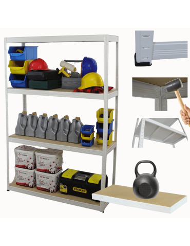 Regał metalowy HELIOS 180x150x60cm 4Px175kg