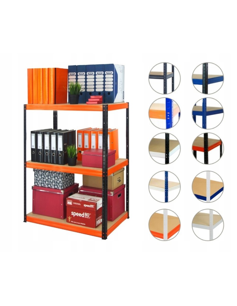Magazynowe regały metalowe - Regał metalowy HELIOS HBO 106x110x50 3x175kg - product b2b.wamar.biz 1