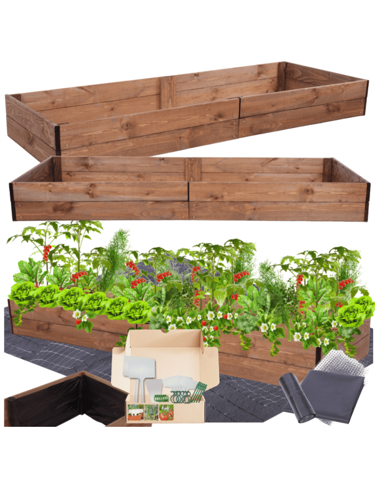 Uprawowe skrzynie ogrodowe- Warzywniaki- skrzynia do uprawy - Skrzynia na warzywa skrzynie na warzywniak inspekt donica grządka 18x237x90 - product b2b.wamar.biz 1