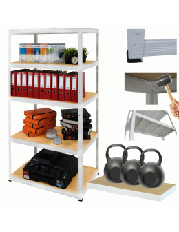 Regał metalowy HELIOS 196x90x50cm 5Px350kg .:.