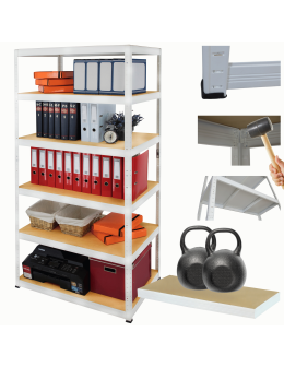 Regał metalowy HELIOS 196x90x50cm 6Px275kg .:.