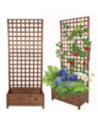 Pergola drewniana wysoka doniczka skrzynka na kwiaty 190x80x40 na nogach