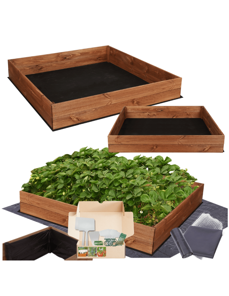Uprawowe skrzynie ogrodowe- Warzywniaki- skrzynia do uprawy - Skrzynia na warzywa skrzynie na warzywniak inspekt donica grządka 18x120x120 - product b2b.wamar.biz 1