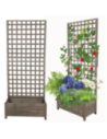 Pergola drewniana wysoka doniczka skrzynka na kwiaty 190x80x40 EKO