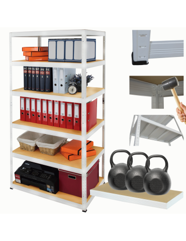 Regał metalowy HELIOS 196x120x35cm 6Px350kg .:.