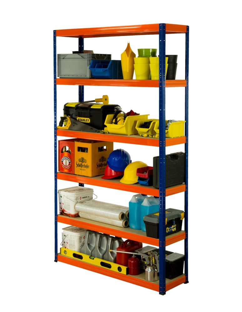 Regały z metalu kolorowe - Regał metalowy HELIOS 196x180x40cm 6Px275kg .:. - product b2b.wamar.biz 2