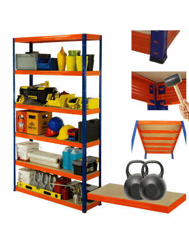 Regał metalowy HELIOS 196x180x50cm 6Px275kg .:.