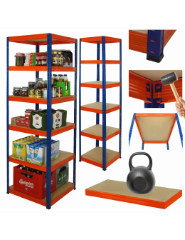 Regał metalowy HELIOS 213x50x50cm 6Px175kg .:.