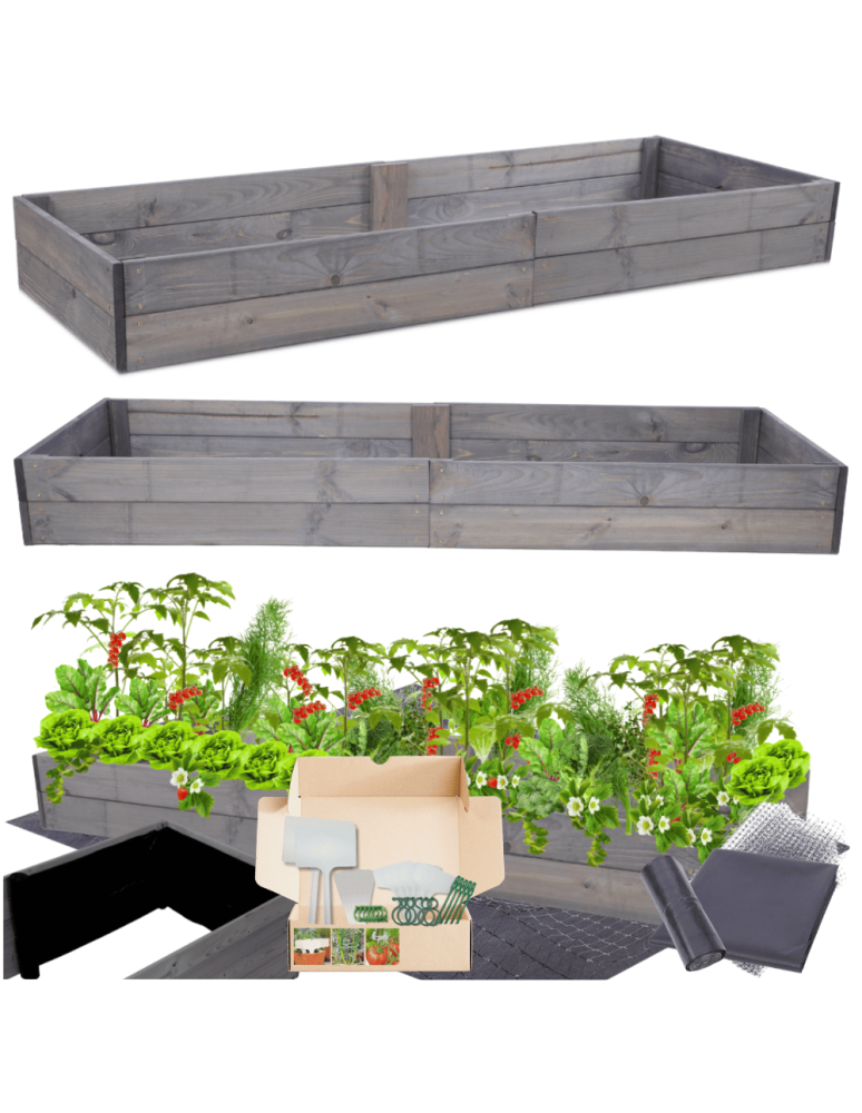 Uprawowe skrzynie ogrodowe- Warzywniaki- skrzynia do uprawy - Skrzynia na warzywa skrzynie na warzywniak inspekt donica grządka 18x240x80 - product b2b.wamar.biz 1