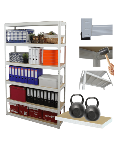 Regał metalowy HELIOS 196x180x50cm 6Px275kg .:.