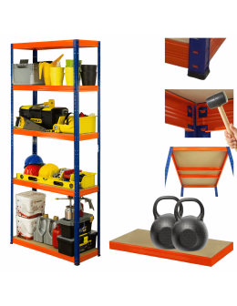 Regał metalowy HELIOS 213x90x50cm 5Px275kg .:.