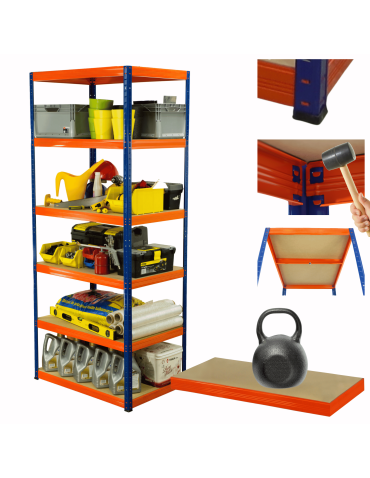 Regał metalowy HELIOS 213x110x50cm 6Px175kg .:.