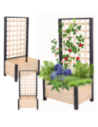 Drewniana pergola ogrodowa doniczka skrzynka na kwiaty 116x60x40 na nogach