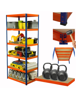 Regał metalowy HELIOS 213x120x50cm 6Px350kg .:.