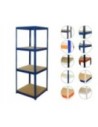 Regał metalowy HELIOS HNN 196x035x35 4 półki