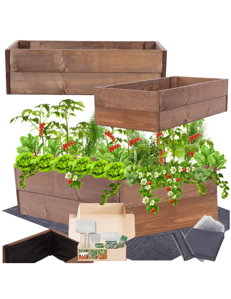 Uprawowe skrzynie ogrodowe- Warzywniaki- skrzynia do uprawy - Skrzynia na warzywa skrzynie na warzywniak inspekt donica grządka 18x100x60 - product b2b.wamar.biz 1