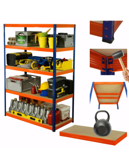 Regał metalowy HELIOS 213x180x45cm 5Px175kg .:.