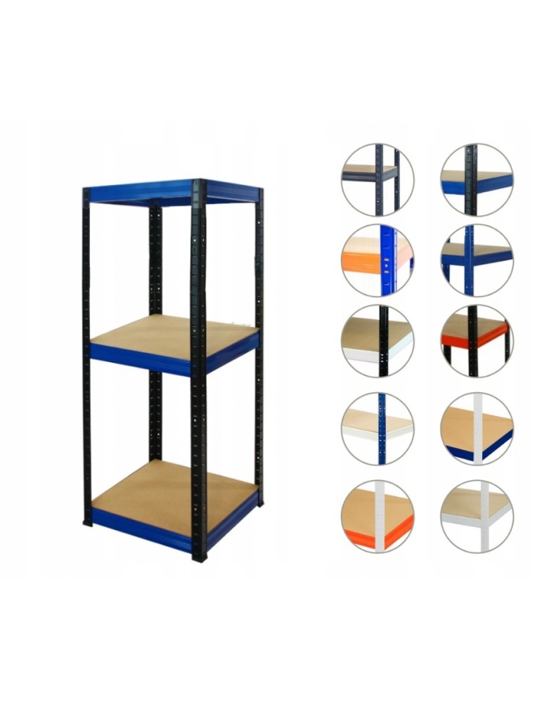 Magazynowe regały metalowe - Regał metalowy HELIOS HBN 106x030x30 3 półki - product b2b.wamar.biz 1