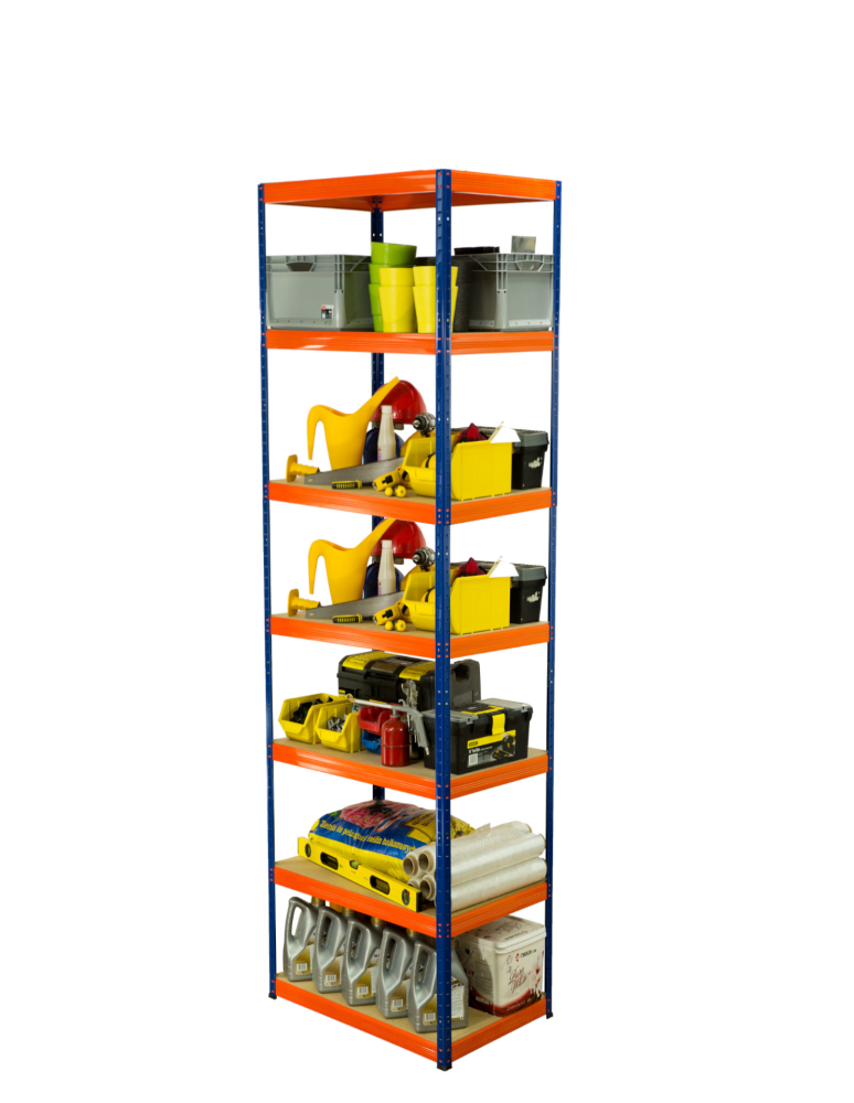 Regały z metalu kolorowe - Regał metalowy HELIOS 270x35x35cm 7Px175kg .:. - product b2b.wamar.biz 2