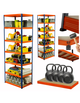 Regał metalowy HELIOS 270x75x60cm 7Px400kg .:.