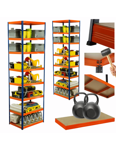 Regał metalowy HELIOS 270x75x60cm 8Px275kg .:.